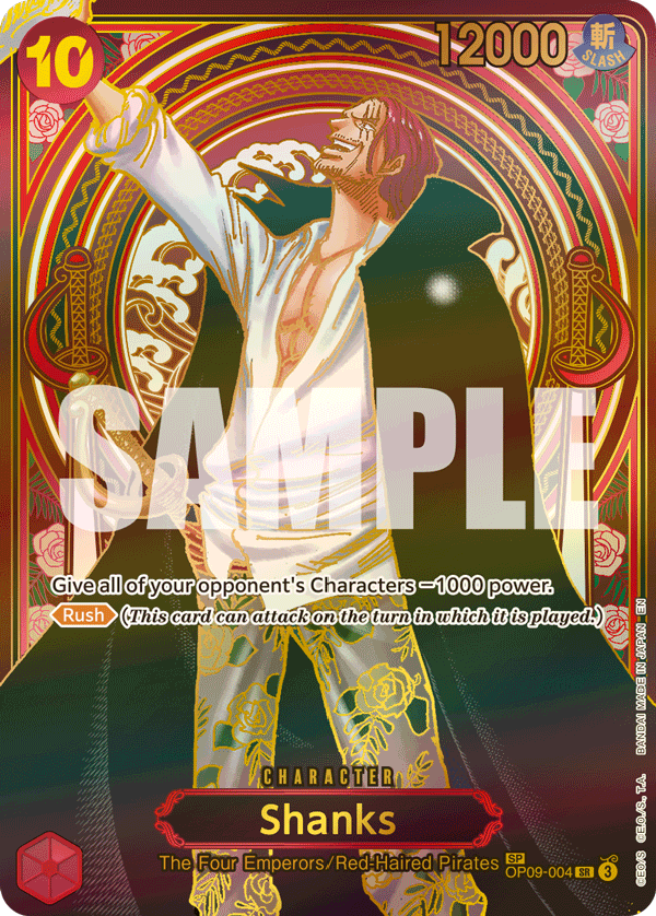Carte Shanks OP09-004_p5 Special — One Piece TCG OP-13 (Bandai)