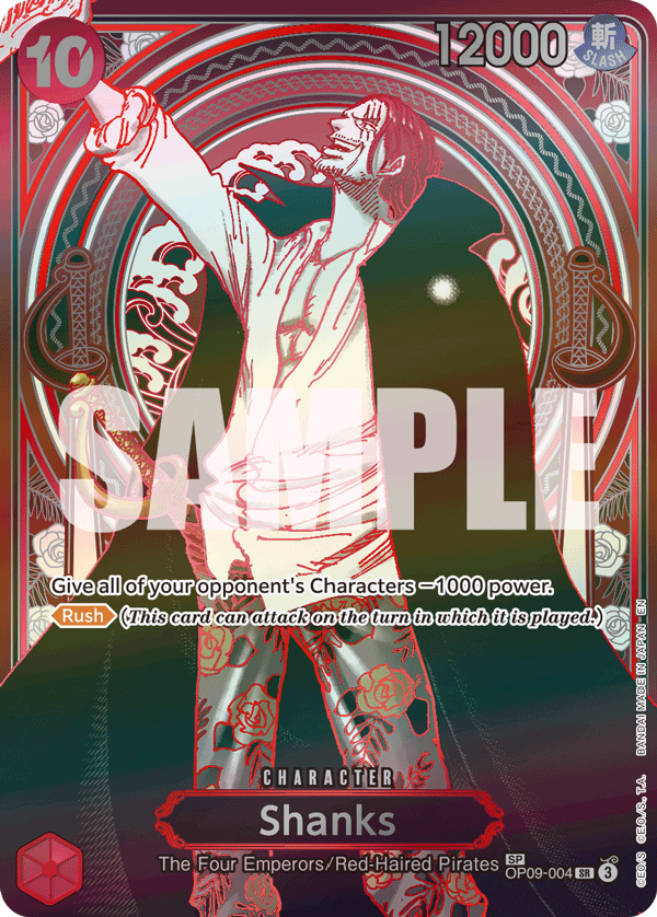 Carte Shanks OP09-004_p6 Special — One Piece TCG OP-13 (Bandai)