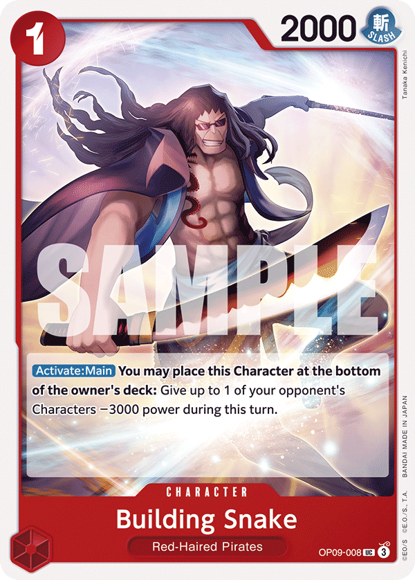 Carte Building Snake OP09-008 Uncommon — One Piece TCG OP-09 Emperors in the New World (Bandai)