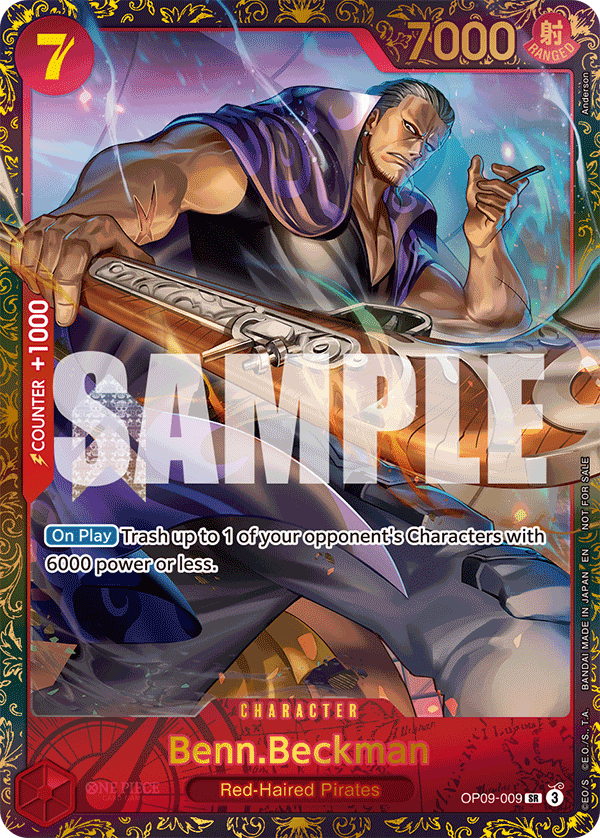 Carte Ben Beckmann OP09-009_p2 Special — One Piece TCG OP-13 (Bandai)