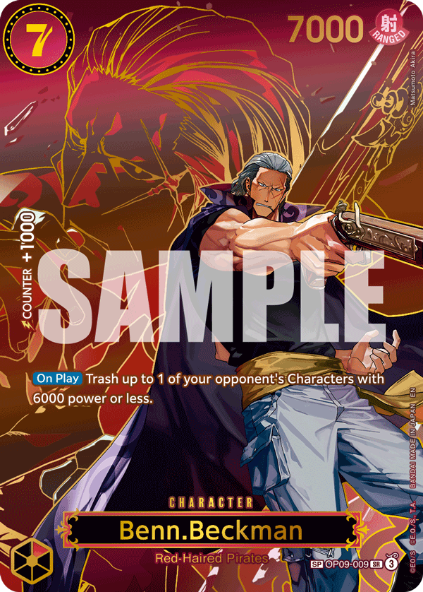 Carte Benn.Beckman OP09-009_p3 Special — One Piece TCG OP-13 (Bandai)