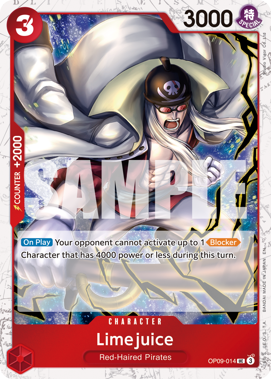 Carte Limejuice OP09-014_p1 Uncommon Alt Art — One Piece TCG PRB-02 The Best Vol. 2 (Bandai)