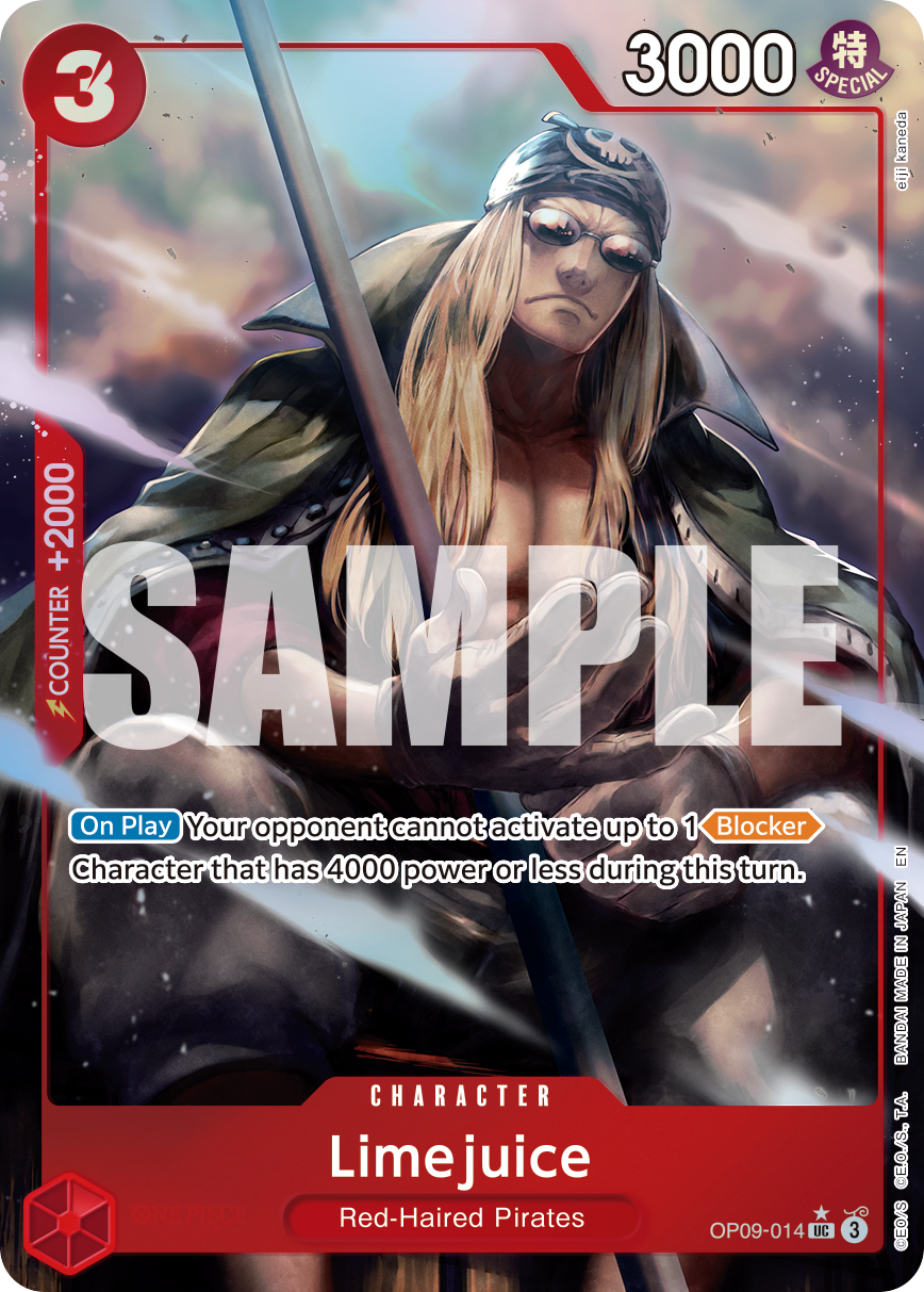 Carte Limejuice OP09-014_p2 Uncommon Alt Art — One Piece TCG PRB-02 The Best Vol. 2 (Bandai)