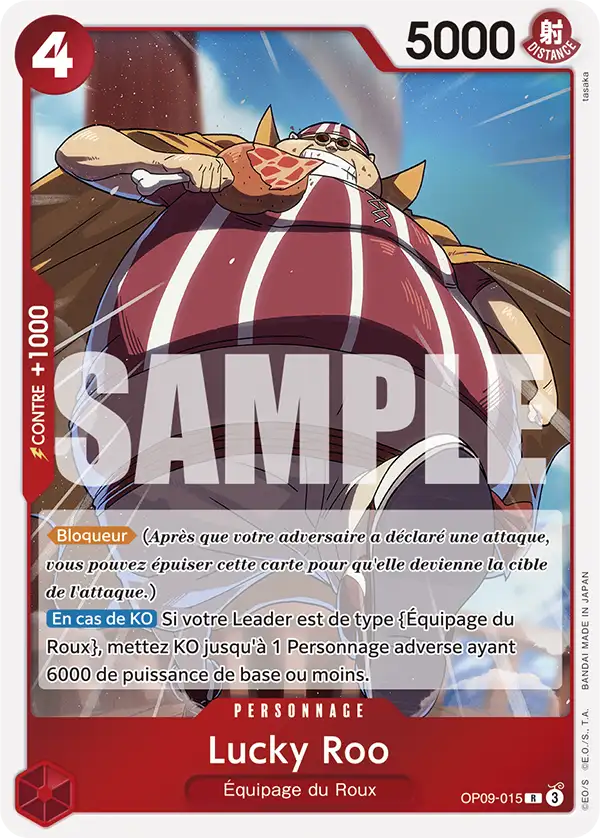 Lucky Roo OP09-015 — 3 variantes (Alt Art, Manga, Serial) | OP TCG Market