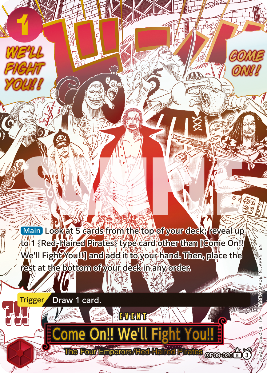 Qu'ils viennent&nbsp;!! On les attend de pied ferme&nbsp;!! OP09-020_p2 (Special) — V.3 Alt Art