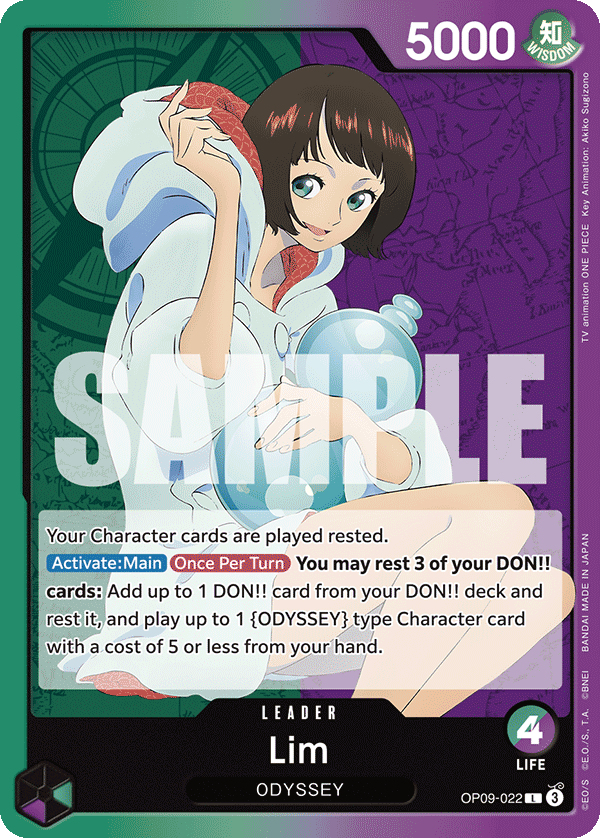 Carte Lim OP09-022 Leader — One Piece TCG OP-09 (Bandai)