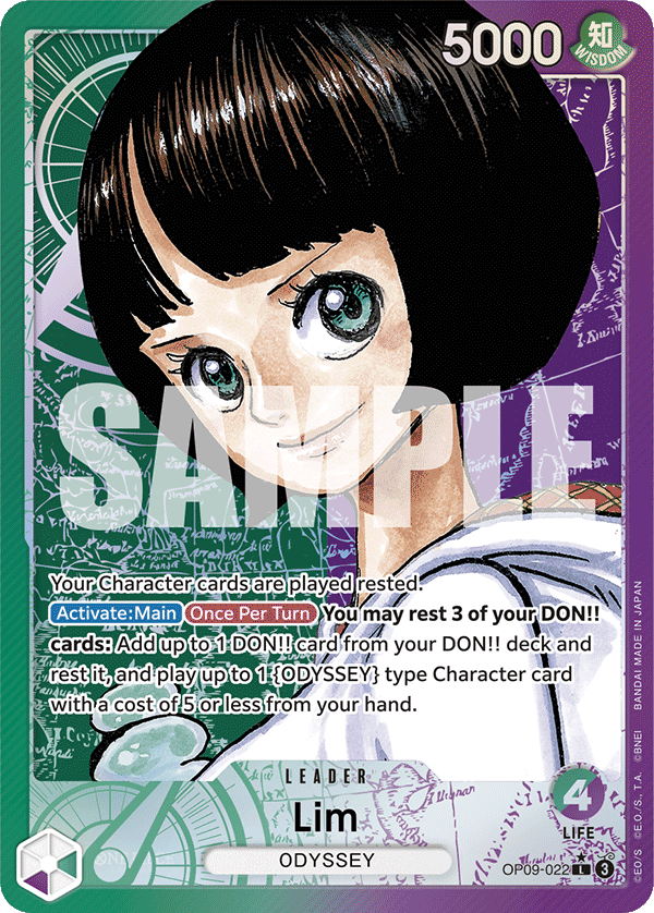 Carte Lim OP09-022_p1 Leader — One Piece TCG OP-09 (Bandai)