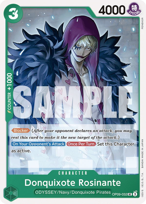 Carte Don Quijote Rosinante OP09-032 Uncommon — One Piece TCG OP-09 Emperors in the New World (Bandai)