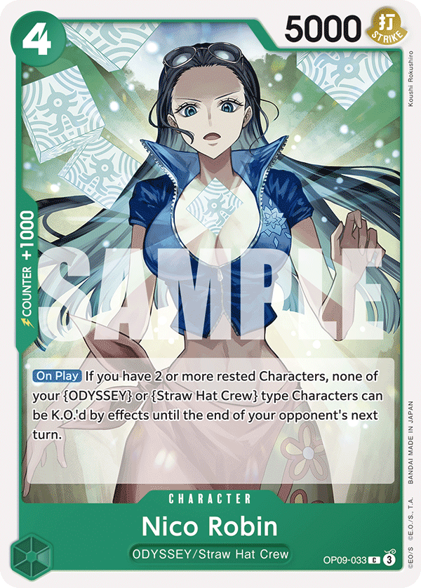 Carte Nico Robin OP09-033 Common — One Piece TCG OP-09 Emperors in the New World (Bandai)