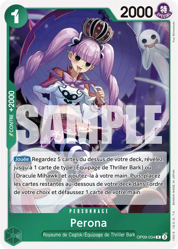 Carte Perona OP09-034 Rare OP-09 — One Piece TCG (Bandai)