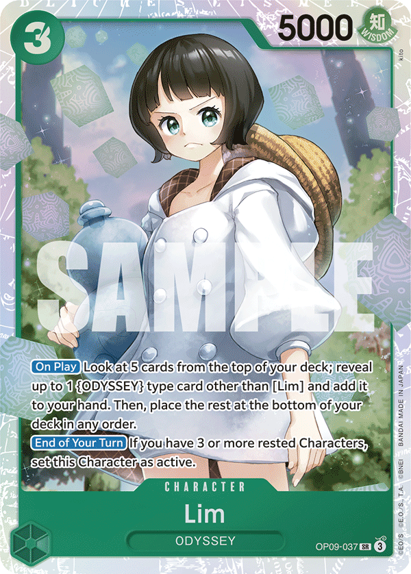 Carte Lim OP09-037 Super Rare — One Piece TCG OP-09 Emperors in the New World (Bandai)