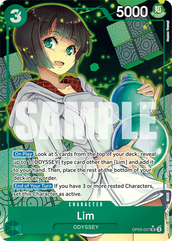 Carte Lim OP09-037_p1 Super Rare Alt Art — One Piece TCG OP-09 Emperors in the New World (Bandai)
