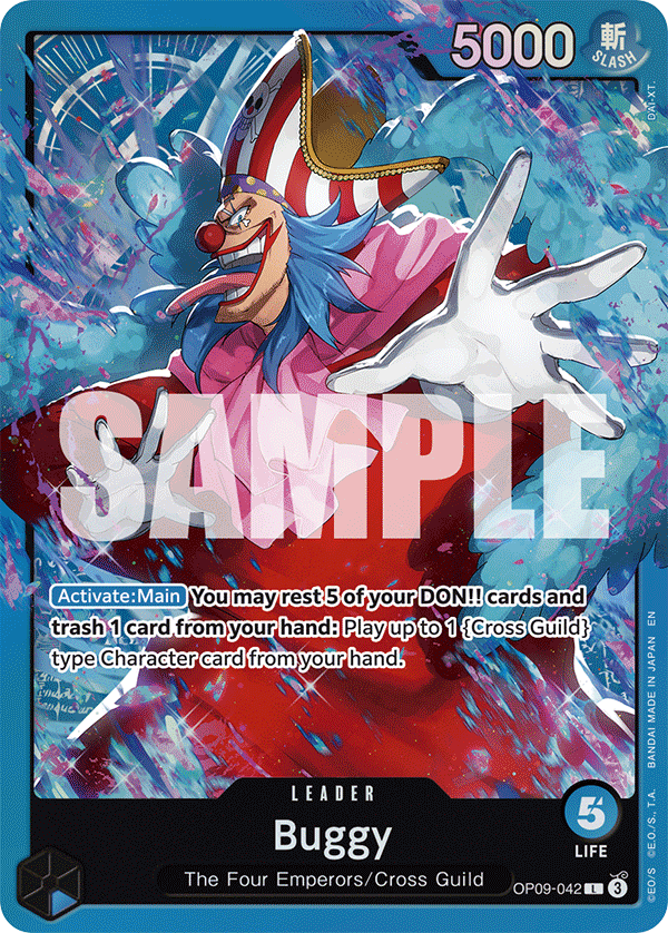 Carte Baggy OP09-042_p2 Leader — One Piece TCG ST-25 (Bandai)