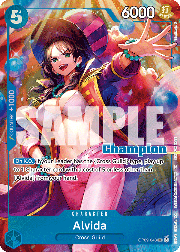 Alvida OP09-043_p3 (Uncommon) — V.4 Alt Art