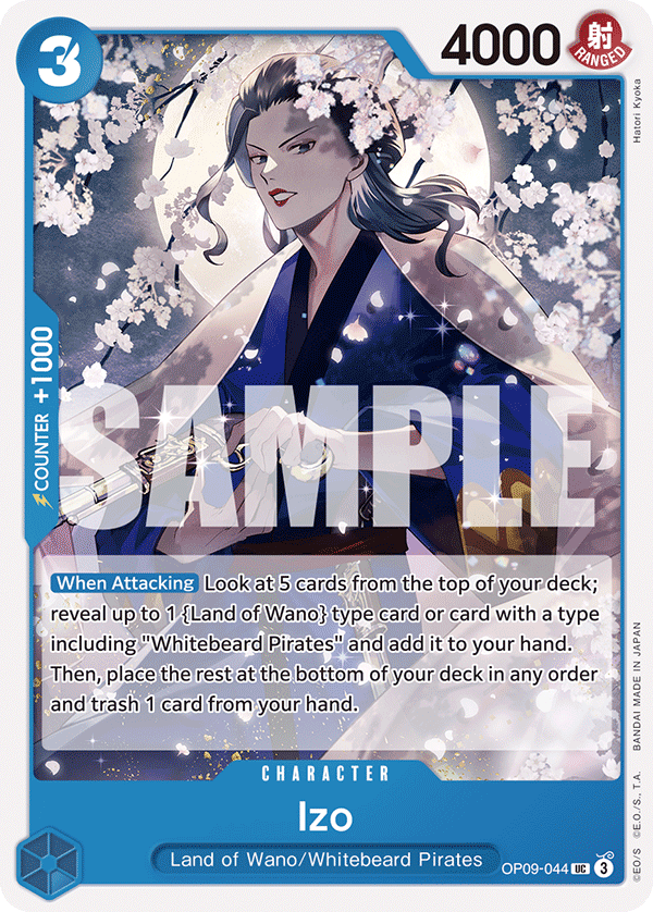 Carte Izo OP09-044 Uncommon — One Piece TCG OP-09 (Bandai)