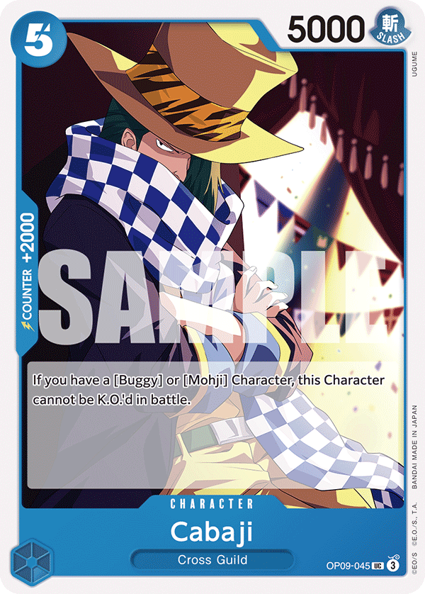 Carte Cabaji OP09-045 Uncommon — One Piece TCG OP-09 (Bandai)