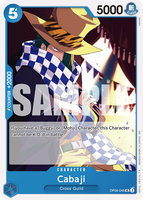 Carte Cabaji OP09-045_r1 Uncommon — One Piece TCG ST-25 (Bandai)