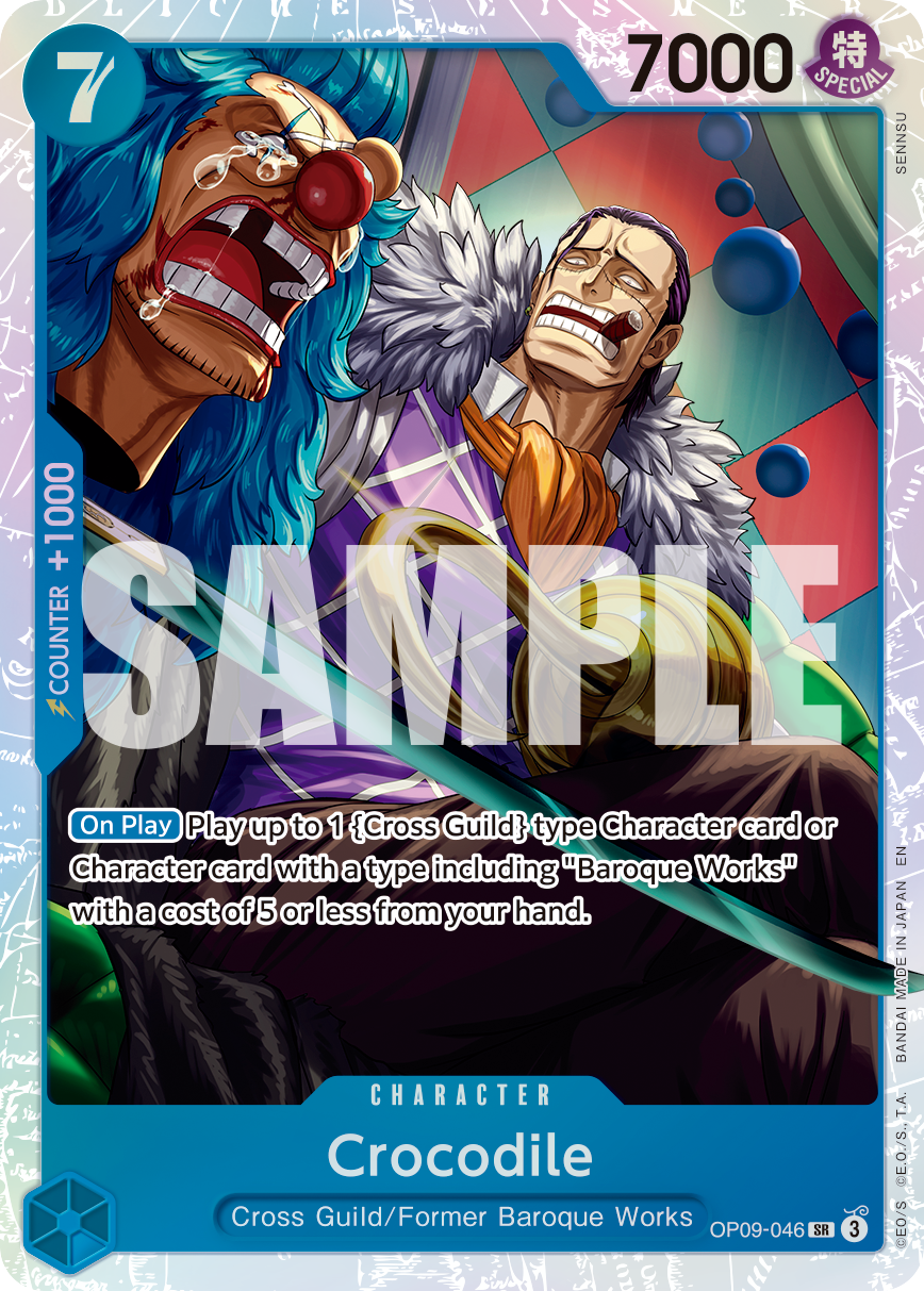 Carte Crocodile OP09-046_r1 Super Rare Serial — One Piece TCG PRB-02 The Best Vol. 2 (Bandai)