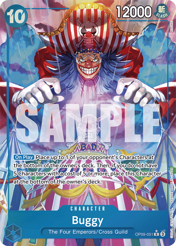 Carte Baggy OP09-051_p1 Rare Alt Art — One Piece TCG OP-09 Emperors in the New World (Bandai)