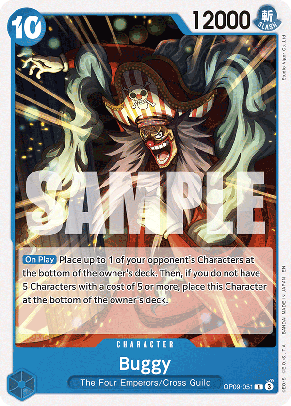 Carte Baggy OP09-051_r1 Rare — One Piece TCG ST-25 (Bandai)