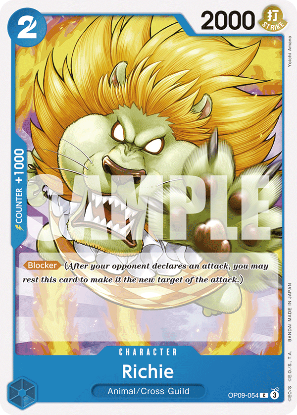 Carte Richie OP09-054 Common — One Piece TCG OP-09 Emperors in the New World (Bandai)