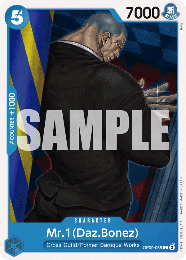 Carte Mr 1 (Das Bones) OP09-055 Common — One Piece TCG OP-09 Emperors in the New World (Bandai)