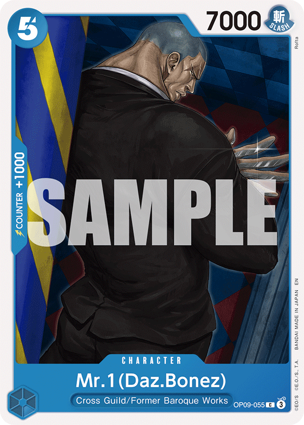 Carte Mr 1 (Das Bones) OP09-055_r1 Common — One Piece TCG ST-25 (Bandai)