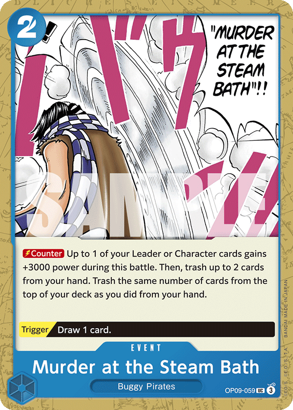 Carte Tour de passe-passe brouillard OP09-059 Uncommon — One Piece TCG OP-09 Emperors in the New World (Bandai)