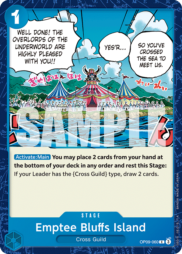 Carte Île de Lacrahn-Ri OP09-060 Common — One Piece TCG OP-09 Emperors in the New World (Bandai)