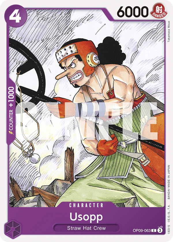 Carte Usopp OP09-063 Common — One Piece TCG OP-09 Emperors in the New World (Bandai)