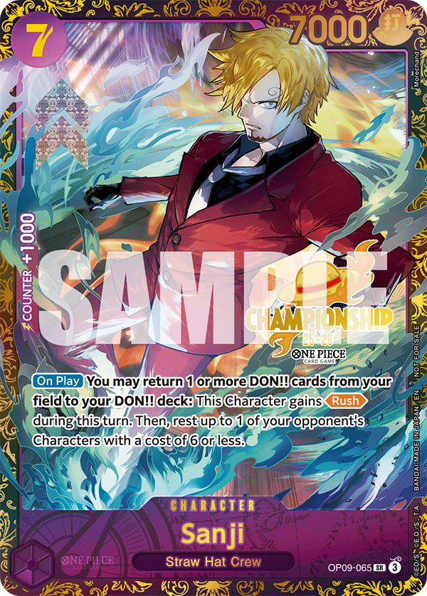 Sanji OP09-065_p2 (Super Rare) — V.3 Alt Art