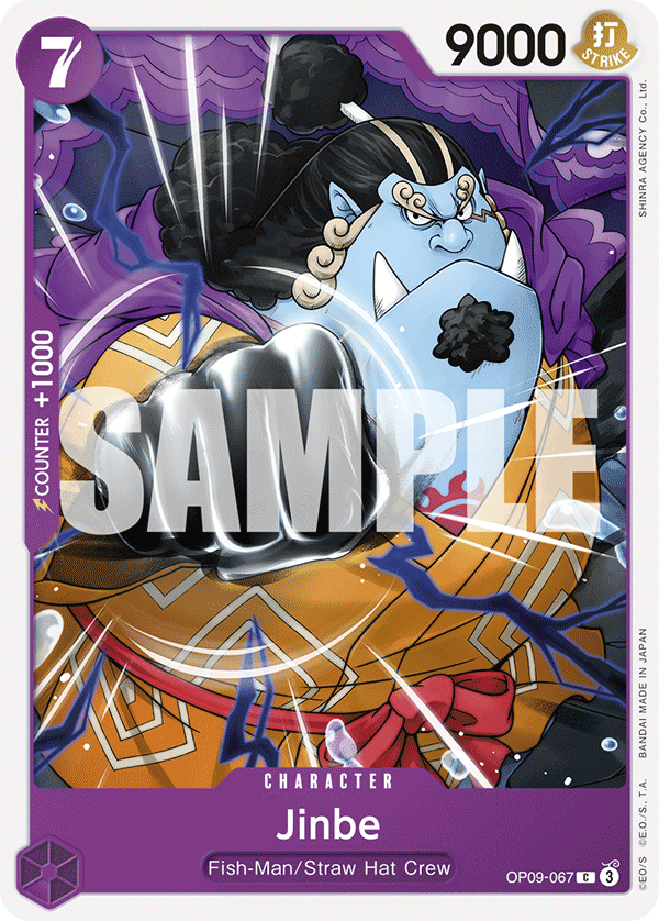 Carte Jinbe OP09-067 Common — One Piece TCG OP-09 Emperors in the New World (Bandai)
