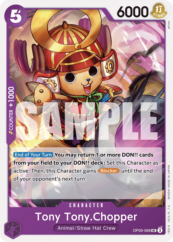 Carte Tony-Tony Chopper OP09-068 Uncommon — One Piece TCG OP-09 Emperors in the New World (Bandai)
