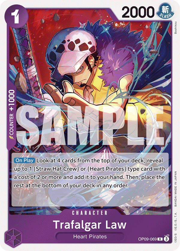 Carte Trafalgar Law OP09-069 Rare — One Piece TCG OP-09 Emperors in the New World (Bandai)