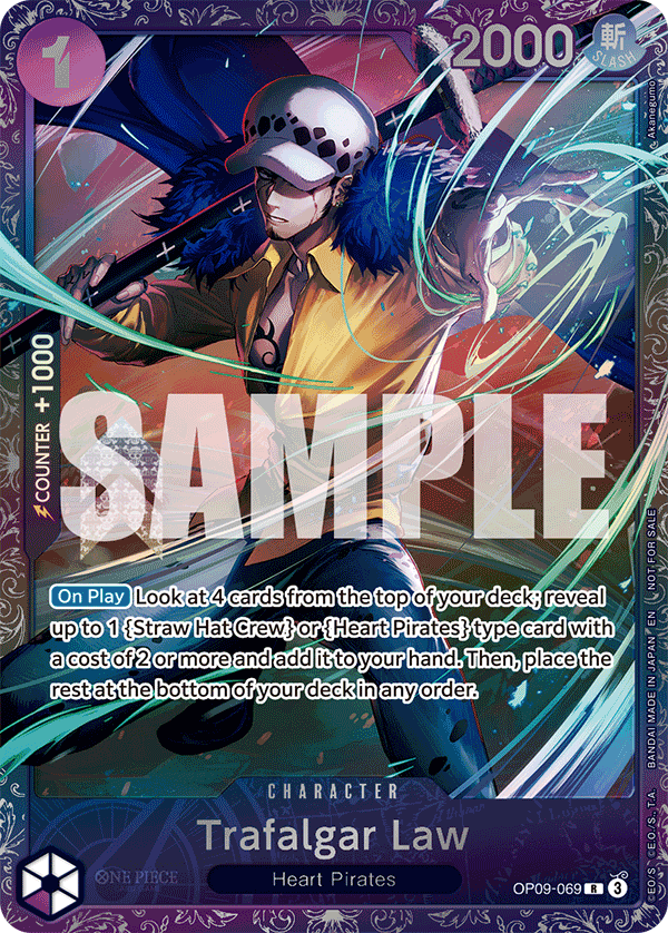 Trafalgar Law OP09-069_p2 (Rare) — V.3 Alt Art