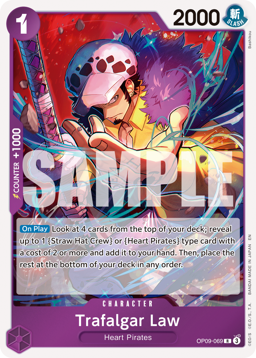 Carte Trafalgar Law OP09-069_r1 Rare Serial — One Piece TCG PRB-02 The Best Vol. 2 (Bandai)