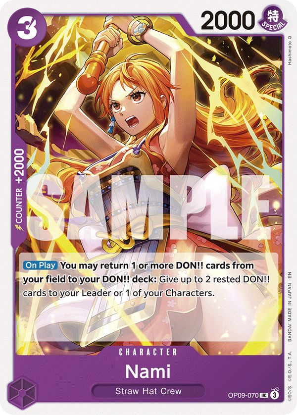 Nami OP09-070_r1 (Uncommon) — Serial V.1 Serial