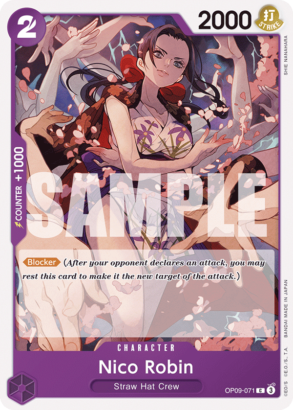 Carte Nico Robin OP09-071 Common — One Piece TCG OP-09 Emperors in the New World (Bandai)