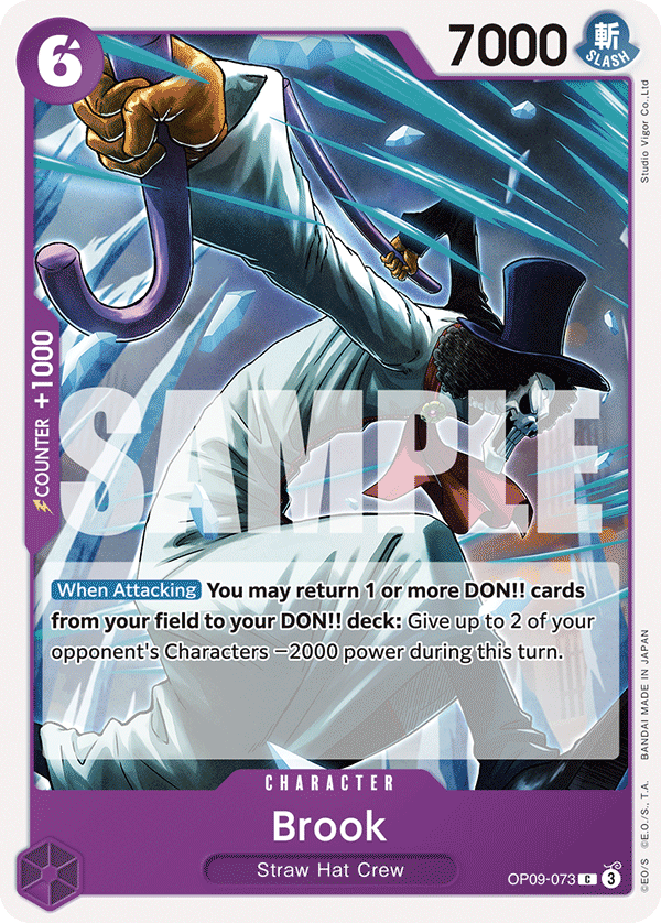 Carte Brook OP09-073 Common — One Piece TCG OP-09 Emperors in the New World (Bandai)
