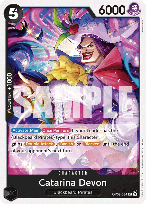 Carte Catarina Devon OP09-084 Uncommon — One Piece TCG OP-09 Emperors in the New World (Bandai)
