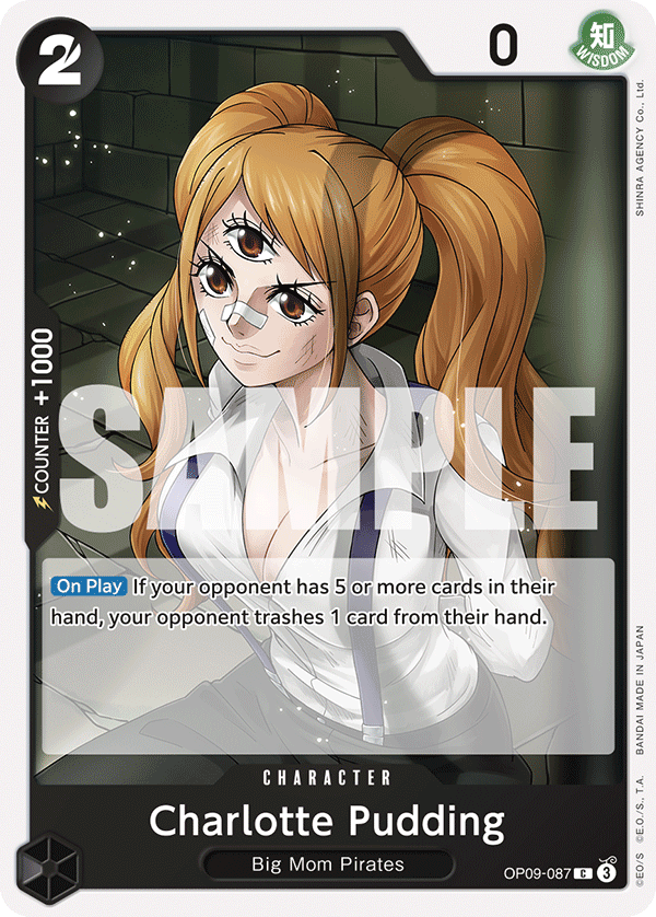 Carte Charlotte Pudding OP09-087 Common — One Piece TCG OP-09 Emperors in the New World (Bandai)