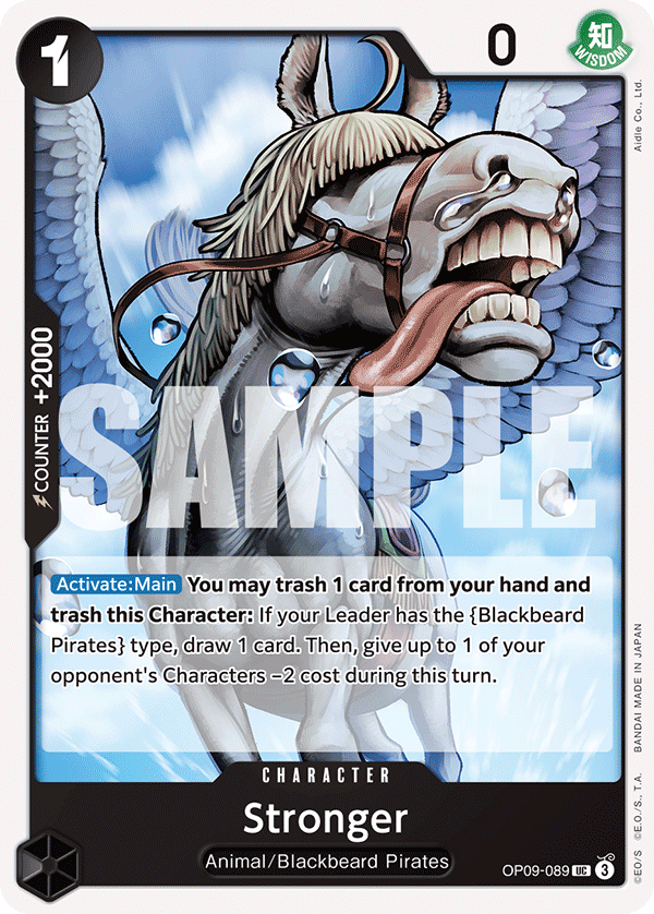 Carte Stronger OP09-089 Uncommon — One Piece TCG OP-09 Emperors in the New World (Bandai)