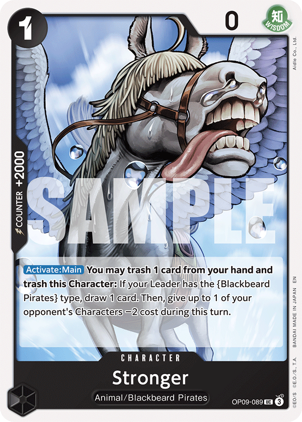 Carte Stronger OP09-089_r1 Uncommon Serial — One Piece TCG ST-27 Starter Deck: Black Marshall.D.Teach (Bandai)