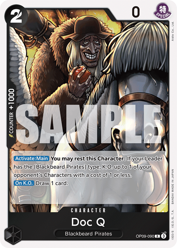 Carte Doc Q OP09-090 Rare — One Piece TCG OP-09 Emperors in the New World (Bandai)