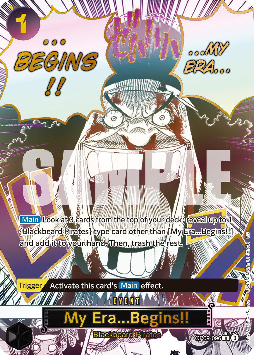 Carte L'avènement de mon règne&nbsp;!! OP09-096_p1 Special Alt Art — One Piece TCG PRB-02 The Best Vol. 2 (Bandai)