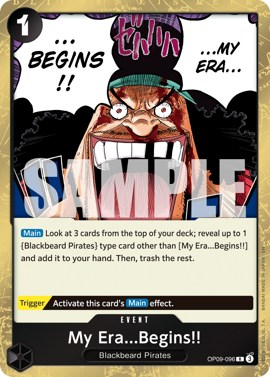Carte L'avènement de mon règne&nbsp;!! OP09-096_r1 Rare Serial — One Piece TCG PRB-02 The Best Vol. 2 (Bandai)