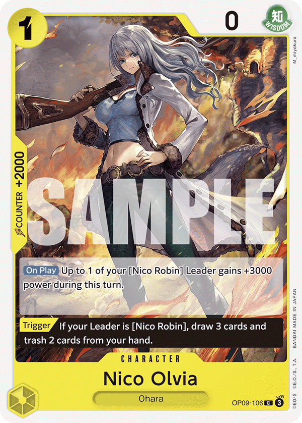 Carte Nico Olvia OP09-106 Common — One Piece TCG OP-09 Emperors in the New World (Bandai)