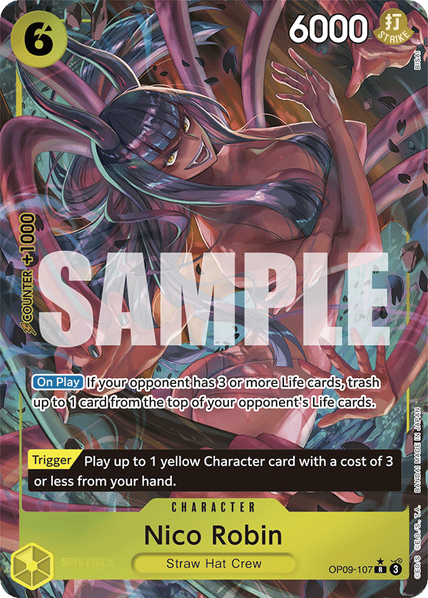 Carte Nico Robin OP09-107_p1 Rare Alt Art — One Piece TCG OP-09 Emperors in the New World (Bandai)