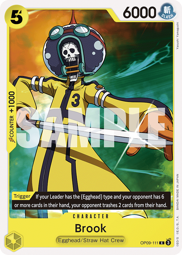 Carte Brook OP09-111 Common — One Piece TCG OP-09 Emperors in the New World (Bandai)