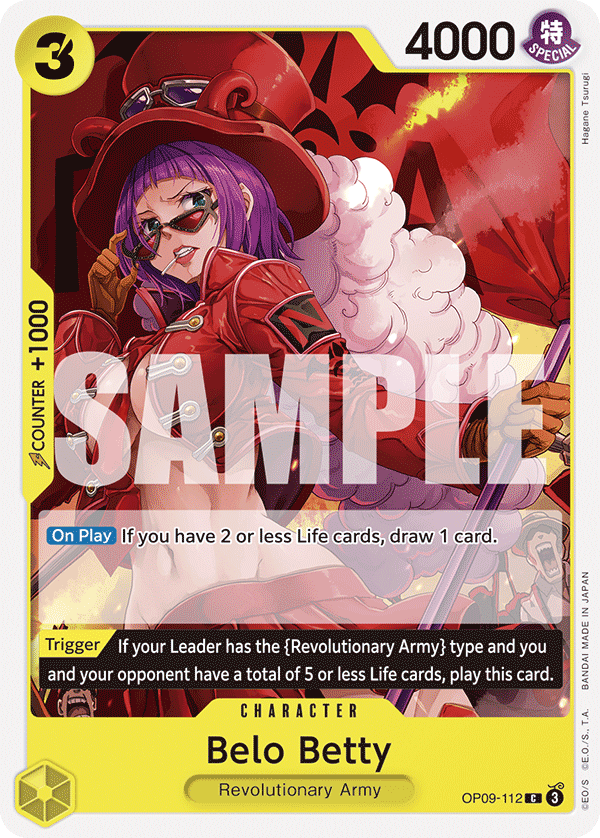 Carte Belo Betty OP09-112 Common — One Piece TCG OP-09 Emperors in the New World (Bandai)
